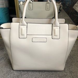 Vera Bradley White Leather Tote